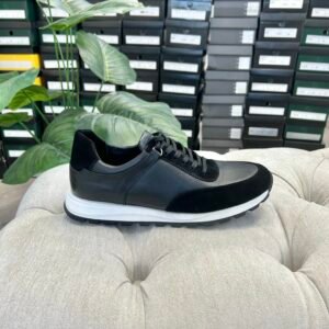 s011 chaussure en cuir noir