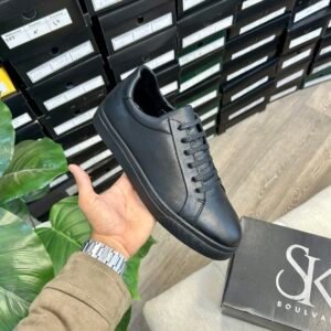 s014 chaussure en cuir noir